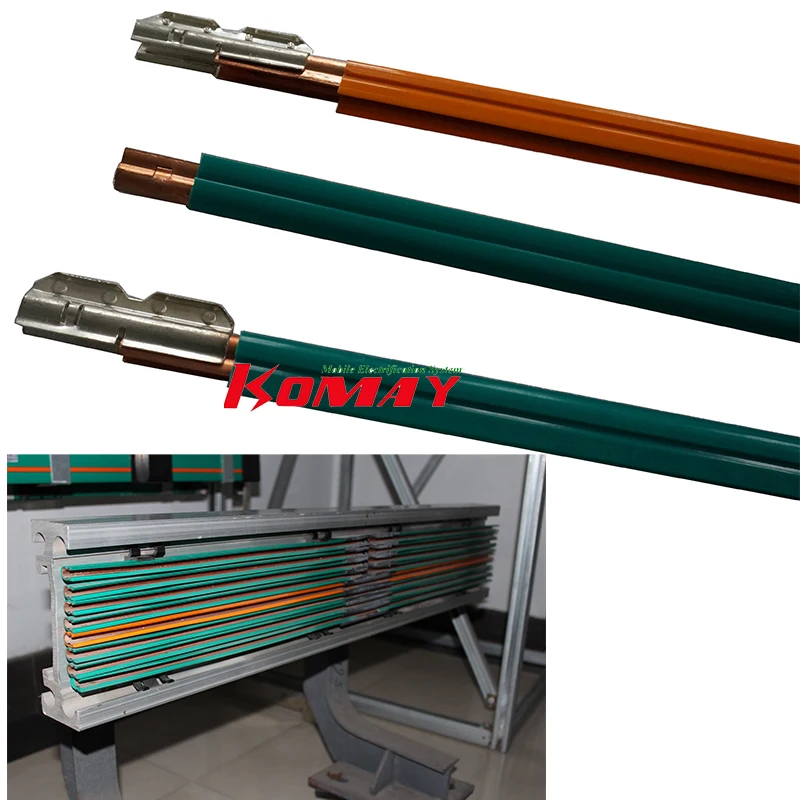 KOMAY U Type Conductor Bar Compact Double Head Current Collector of Factory Direct Sales