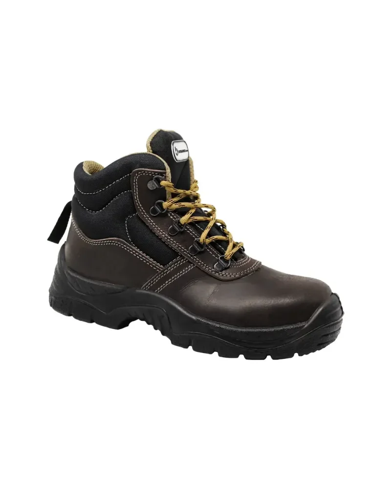 S3 SRC WATERPROOF NUBUK BROWN HIGH SAFETY SHOES Bongiorno Utility ...