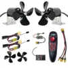Set motore nero 2 + ESC non impermeabile