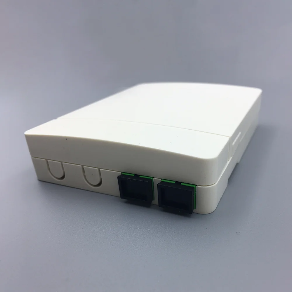 High Quality ABS Mini Indoor Fiber Optic Socket Box 2 Port FTTH Wall ...