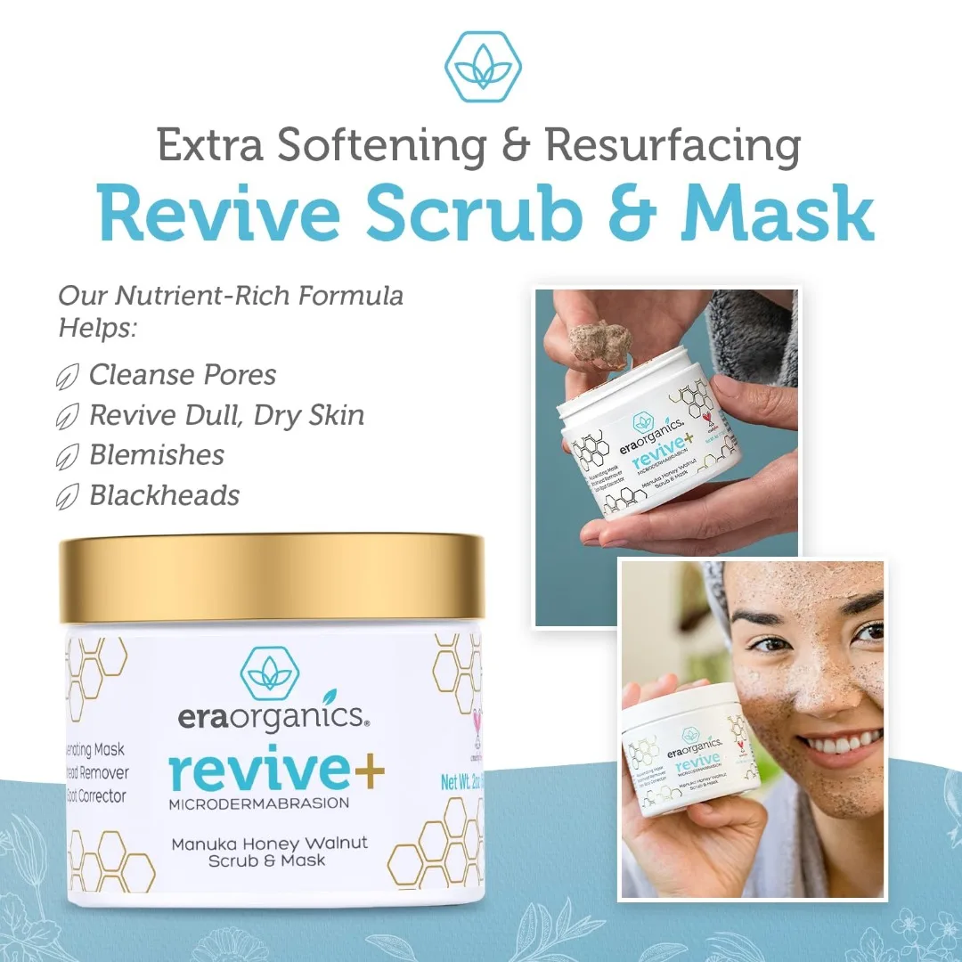 Era Organics Microdermabrasion Facial Scrub & Face Exfoliator Spa