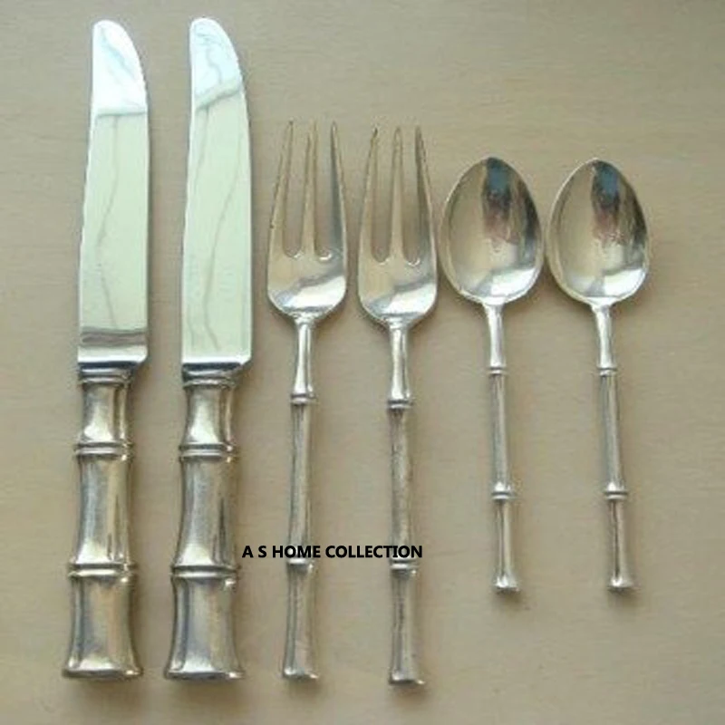 Alibaba.com: Metal Fancy Tree Branch Brass Handle Cutlery Set ...