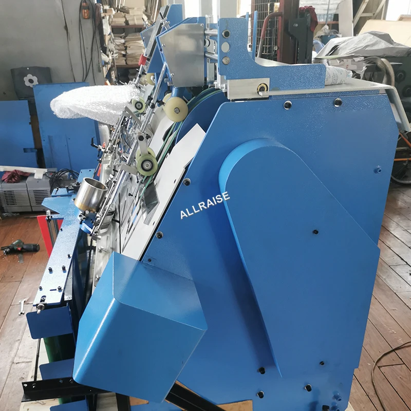 High Efficiency Automatic Hard Cover Book Endpaper Gluing Machine Book Block Tipping Machine End Sheet Pasting Machine