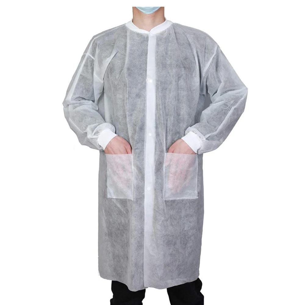 Medical Gown 2023-24 Disposable Lab Coat Nonwoven Pp/sms Visiting Lab ...