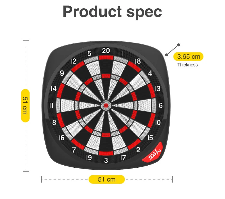 Good Quality Customization Wireless Bluetooth Digital Dartboard With 4 Online Games Arcade Dart Game Machine