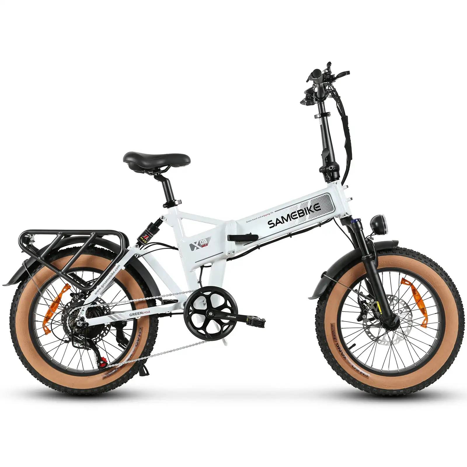 XWLX09-II 1000W Fat Tire Mountain E-Bike with 48v 15ah Battery Dual Suspension