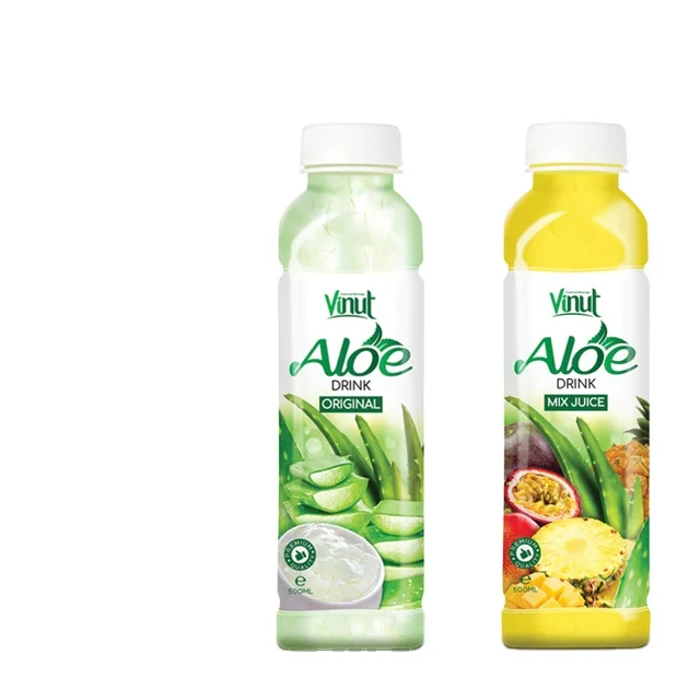 Оригинальная бутылка 500 мл напиток с алоэ вера блестящий смешанным соком ягод безалкогольный
