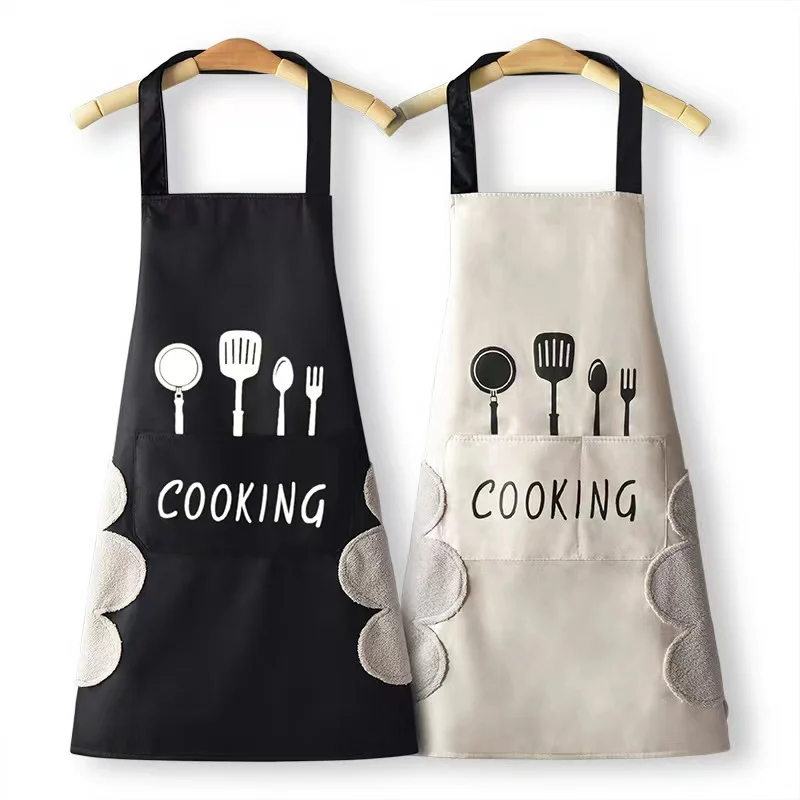 Kitchen Cooking Chef Custom Printed logo Adjustable Apron Custom Chef Cooking Work Waiter Apron