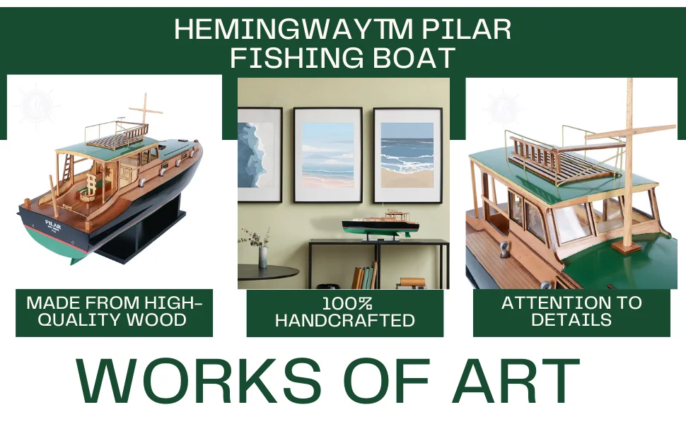 Hemmingway Pilar Fishing Boat Model