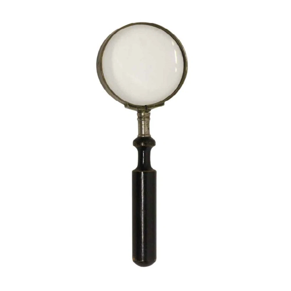 8X Bronze Metal Frame Magnifying Glass with Glass Lens Perfect for Archeology and Mobile Phone Screen Precision Tool