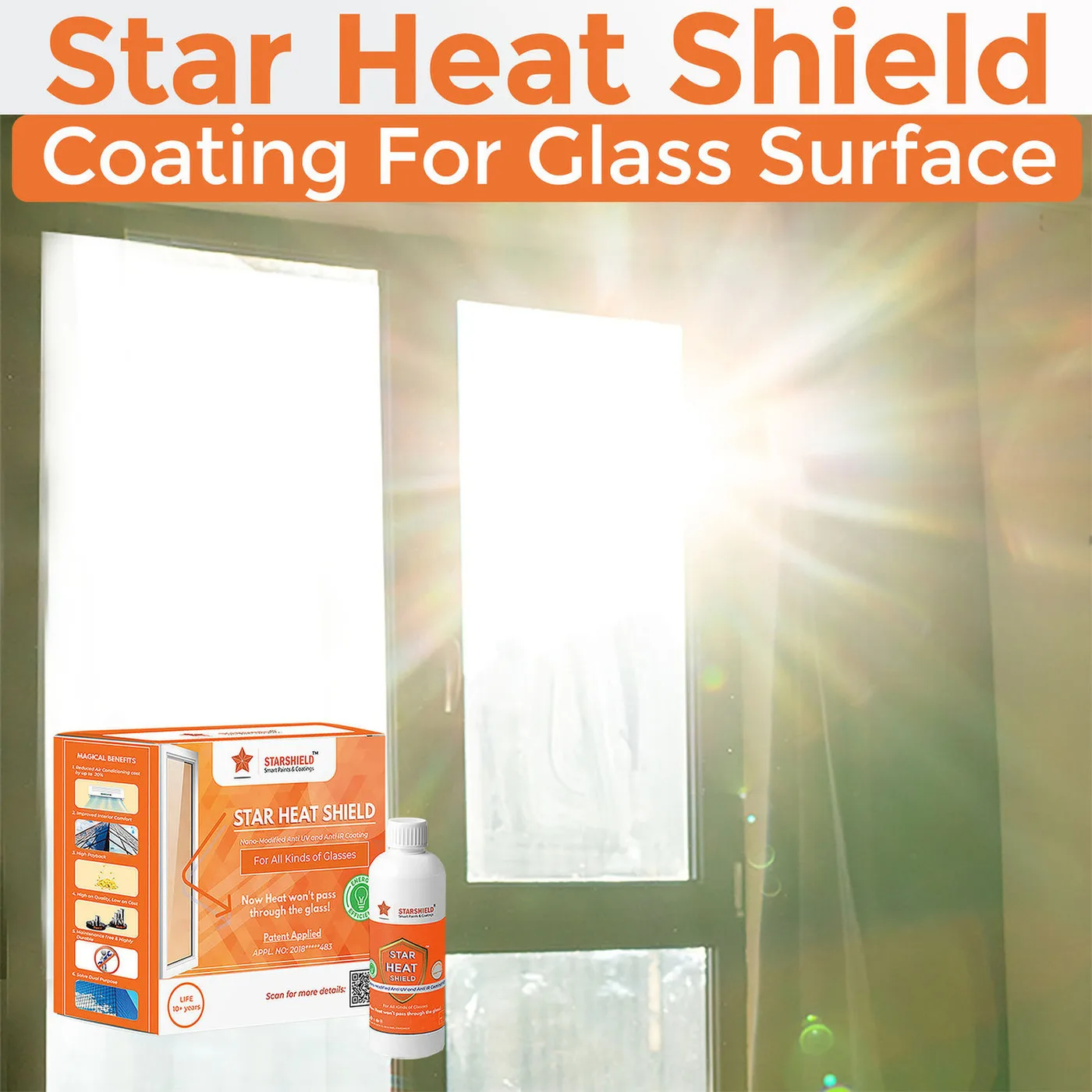Heat Reflective Paint for Glass Is an Advanced Nano-technology Based Transparent Liquid Glass Coating Star Heat Shield