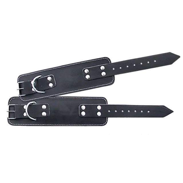 Fitness Weight Lifting Leather Padded Ankle Strap For Ankle Protector