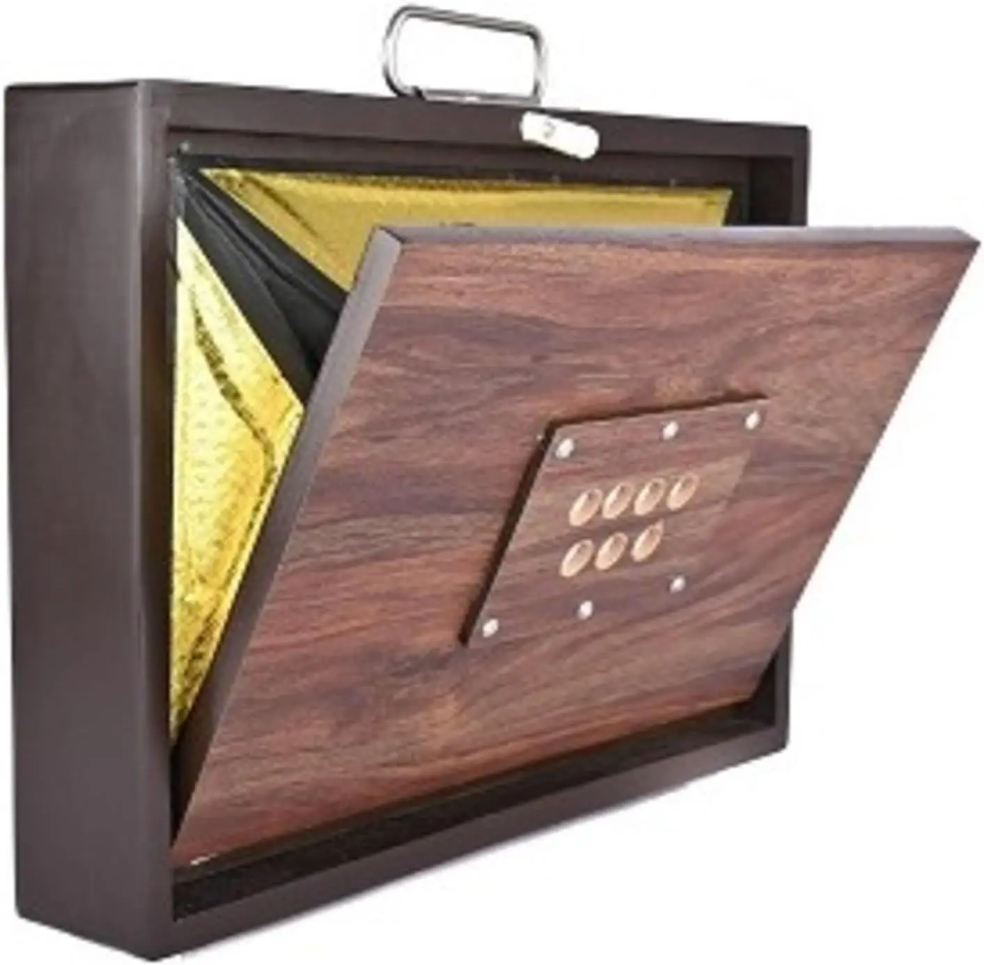 Acoustic Musical Instrument Shruti Box Large 33 X 30 X 7.6 Cm Sur Peti