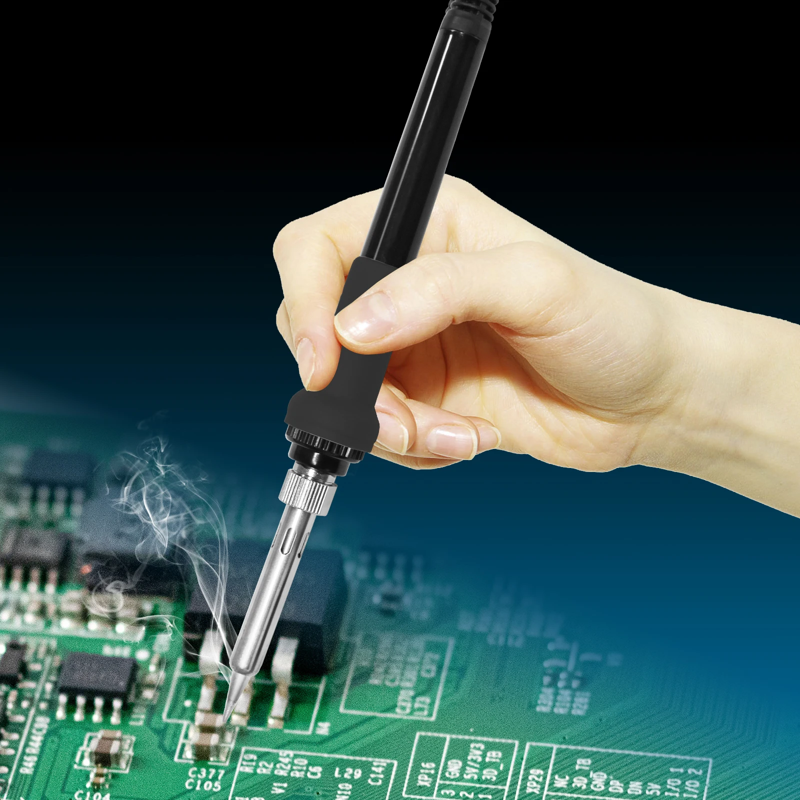 Best Low Cost Soldering Station With Soldering Iron Stand Lcd Display