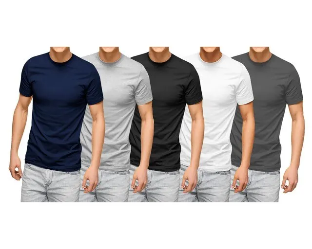 Customizable Wholesale 100% Cotton Crew Neck T-shirts For Men - Solid ...