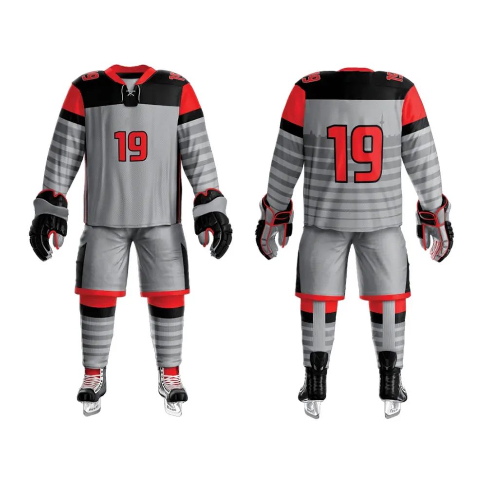 Sports Team Wear 100 Polyester Ice Hockey Jersey And Pants For