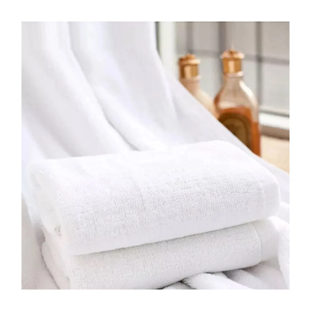 100 Microfiber White Luxury Hotel Technics Customized Size 100 Cotton Hotel Towel With