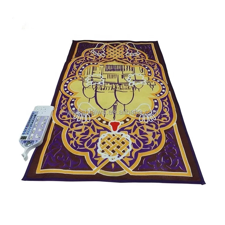 Smart Intelligent Muslim Prayer Rug Electronic Islamic Prayer Carpet Mat Teaching Talking Music