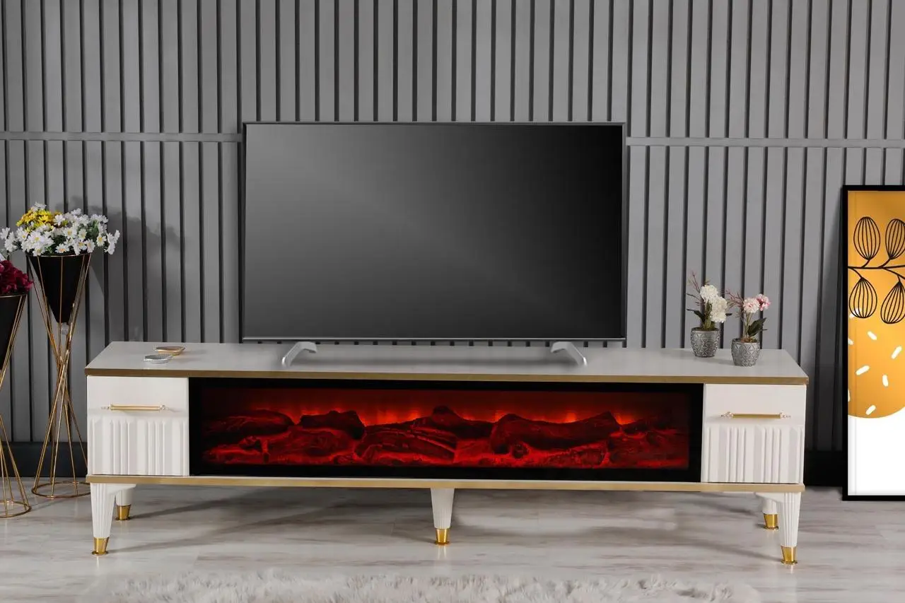 Elegant European Style TV Unit Beautifully Designed Living Room Furniture Bedroom Outdoor Warehouse Workshop Hospital