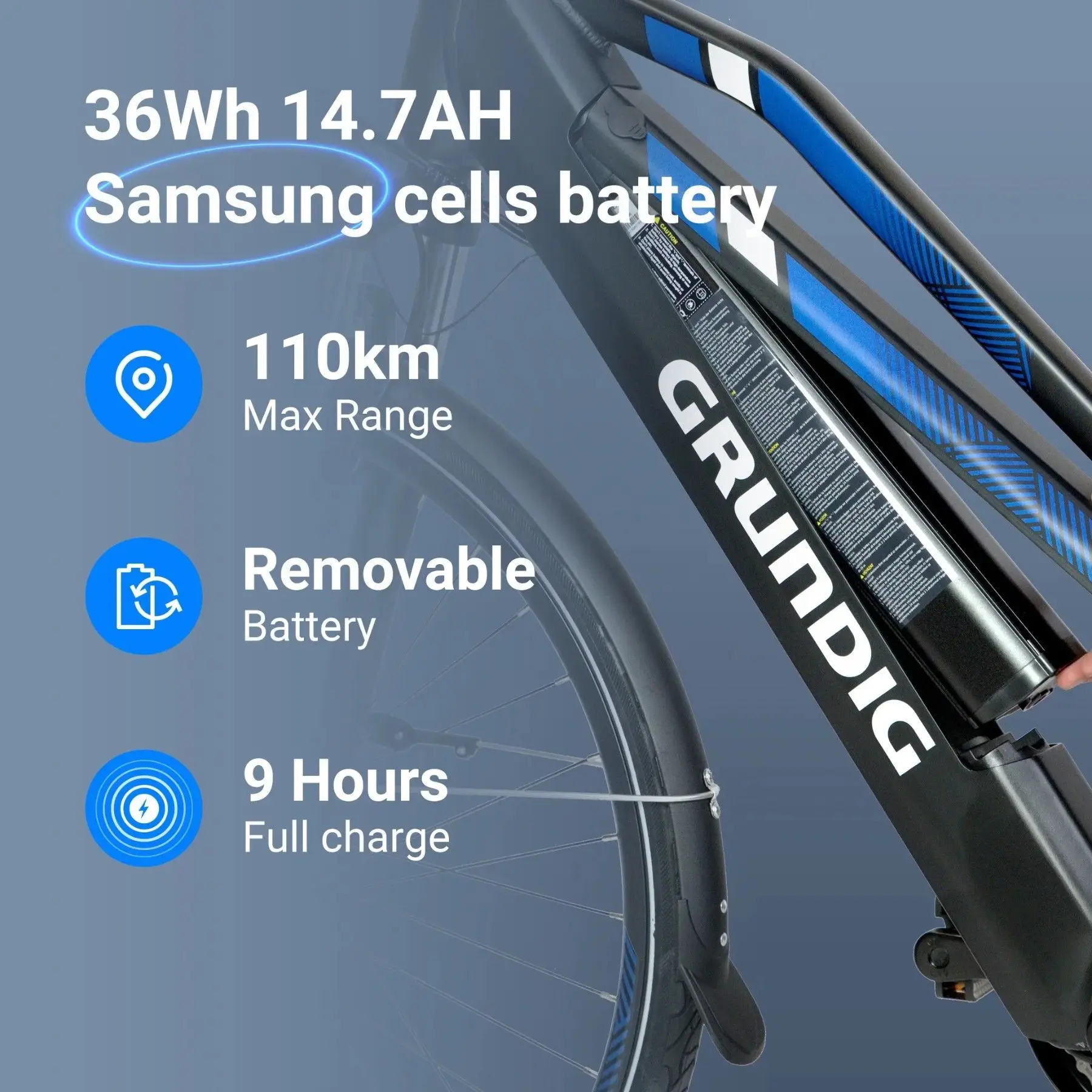 ETB2800 E-bike 20” 250W 36V 14.7AH 110km maximum range