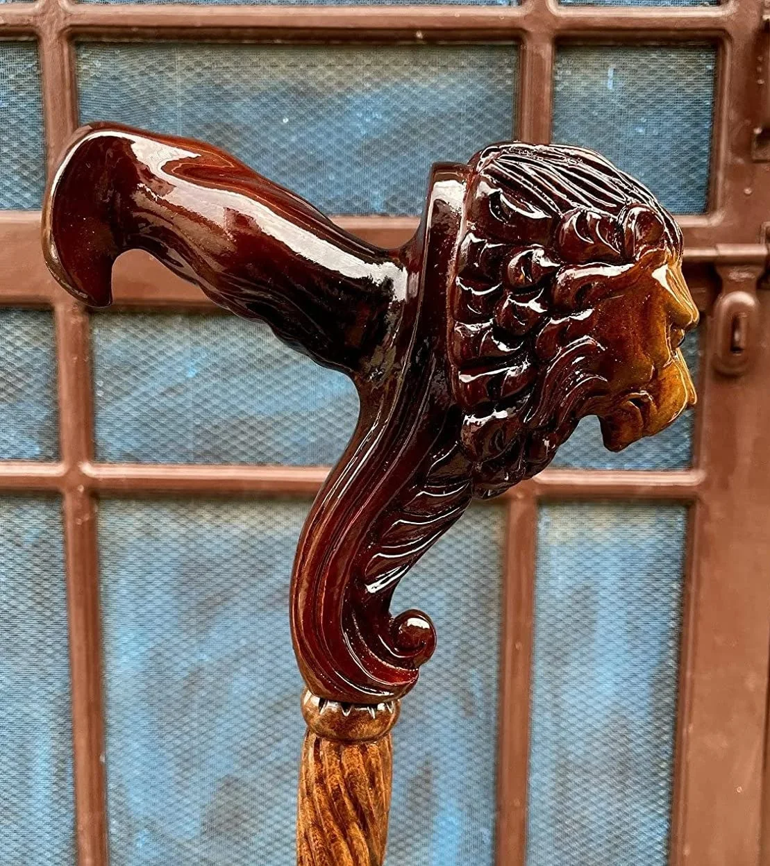 Exclusive Walking Stick Wooden Cane Head deals Palm Grip Ergonomic Handle! - Animal Wood Carved Walking Cane present him her men women old elderly