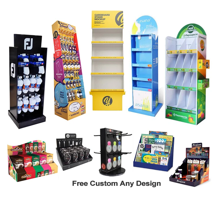 Fsdu Cdu Cardboard Floor Counter Display Rack Karton Pdq Display Box ...