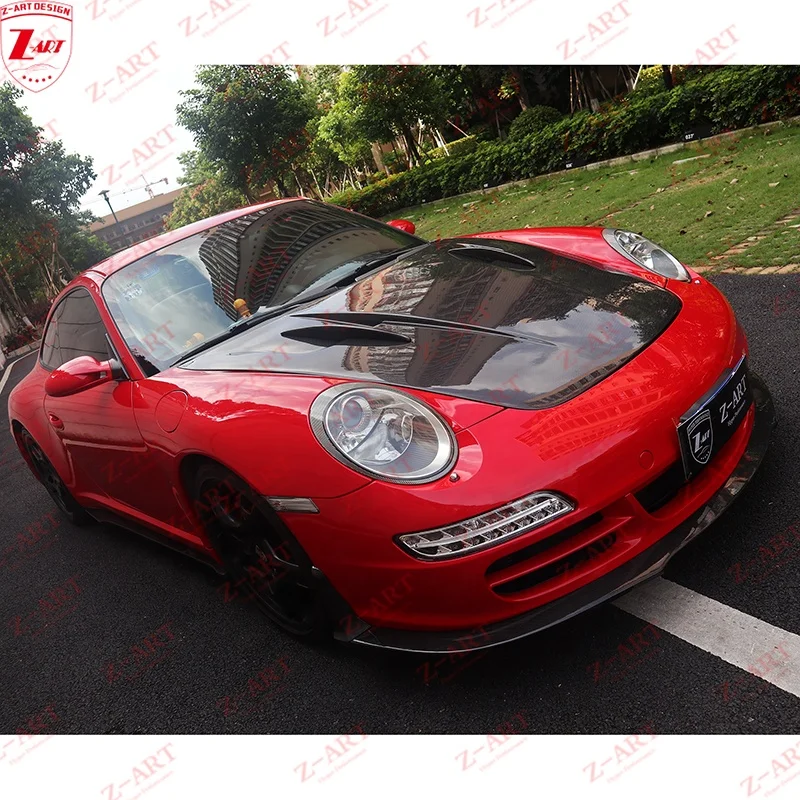 Z-ART 2005-2011 Tempus Carbon Fiber Front Trunk Cover for Porsche