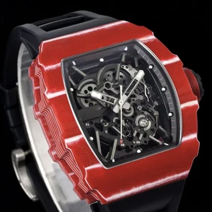 New High-quality Business Fashion Trend Sports Carbon Fiber Men's Mechanical Watch Sapphire Crystal Waterproof Automatic Watches