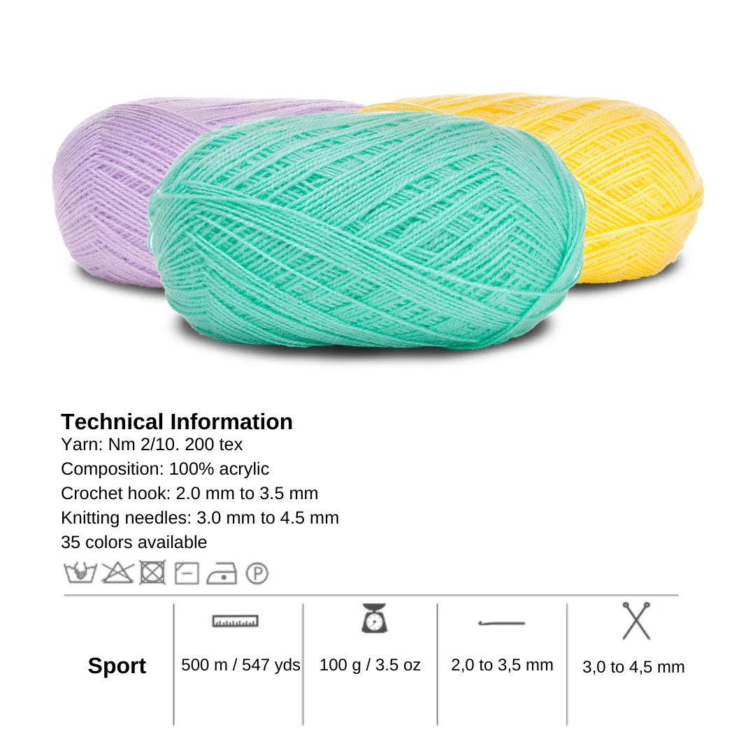 100 Acrylic Yarn Cabies And Children's Clothing Ne 2/10 (200 Tex