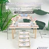 Pink/Large Platform + Vintage Bookshelf Stairs