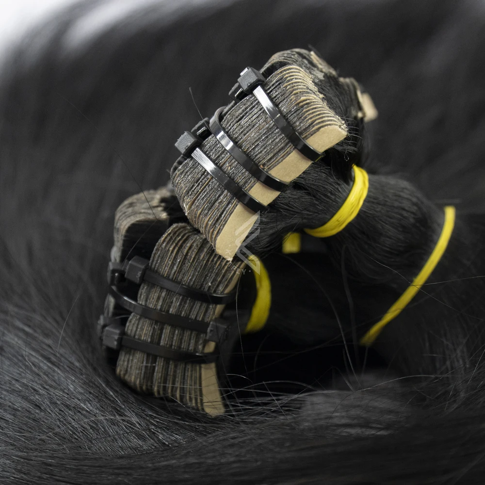 Tape Ins Extensions Human Hair Straight Natural Black,Best Hair Vendor