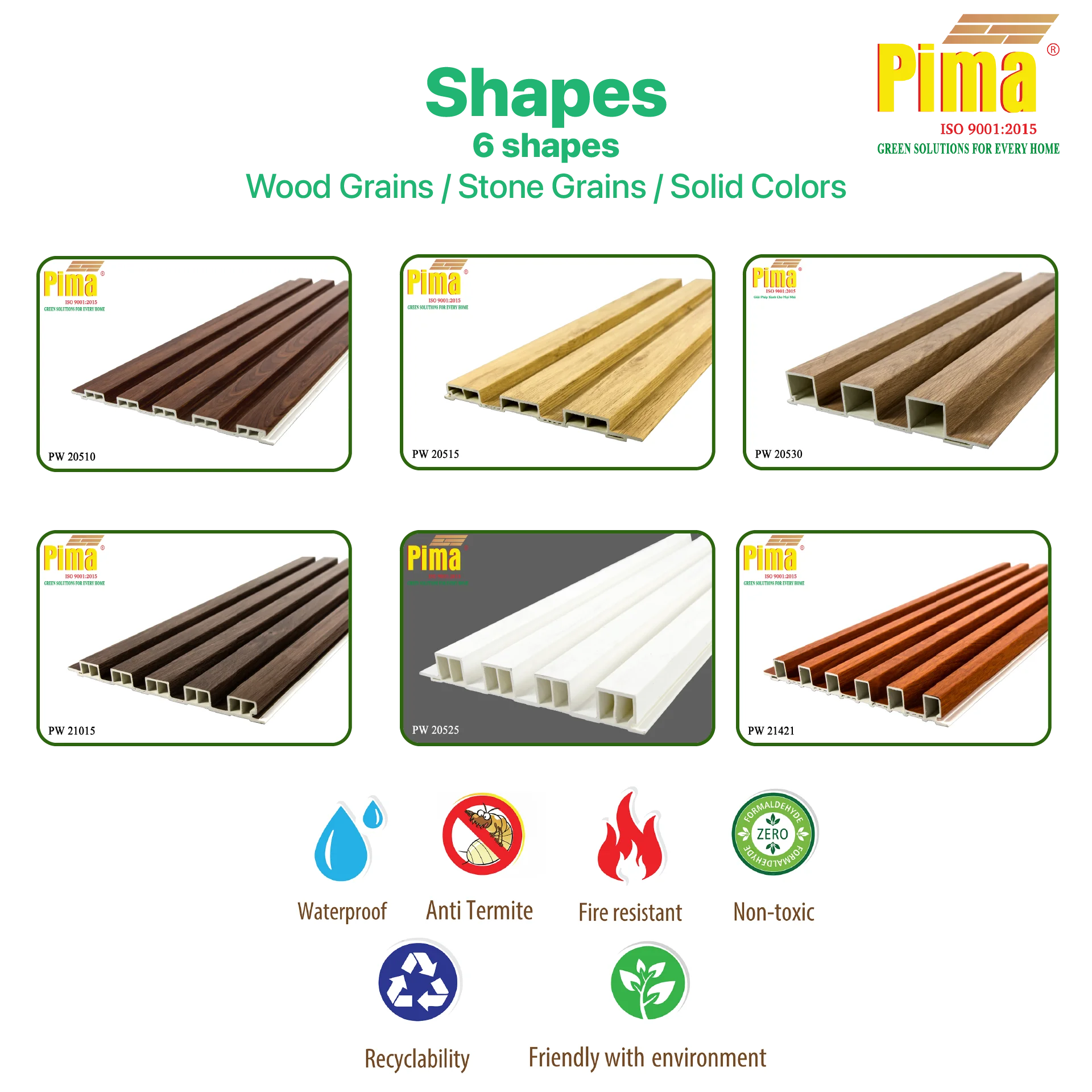 Factory Premium Laminated Waterproof Antitermite Pvc Waved Wall Panel