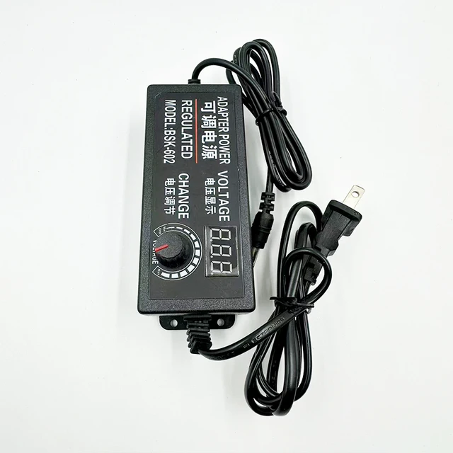 Ac to dc adapter 3-12v 5A adjustable voltage power adapter 5amp dimmer power supply