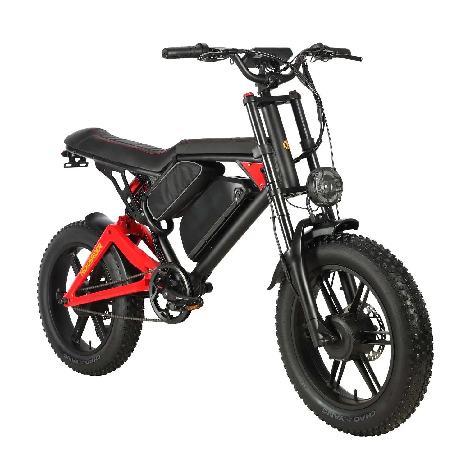 Nexusrider ThunderStrike Dual Motor Super Power Ebike Black Red 2000W 48V 22.4Ah