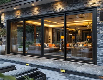 High-Precision Aluminum Profile Sliding Door with Panoramic Visual Experience & Advanced Light Perspective Customize Glass Door