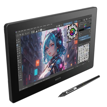 Bosto drawing tablet pc Portable graphic drawing all in one drawing computer tablet with Android 13 system 15.6'' pen computer