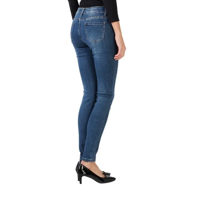 New Arrivals Wholesaler Price Denim Pants For Women's Mid Waist Slim ...