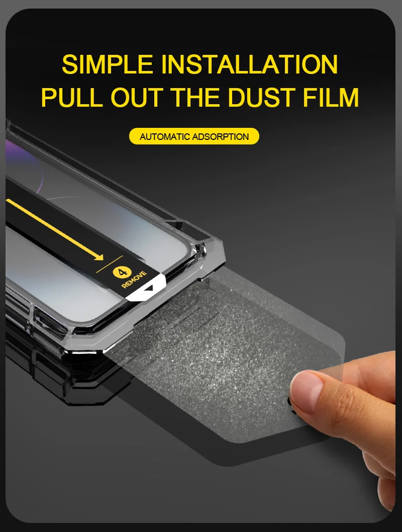 Automatic Dust Free Antispy Screen Protectors Tempered Glass Privacy