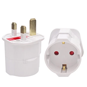 British Type Electrical Conversion Plug Adapter For European Plug ...