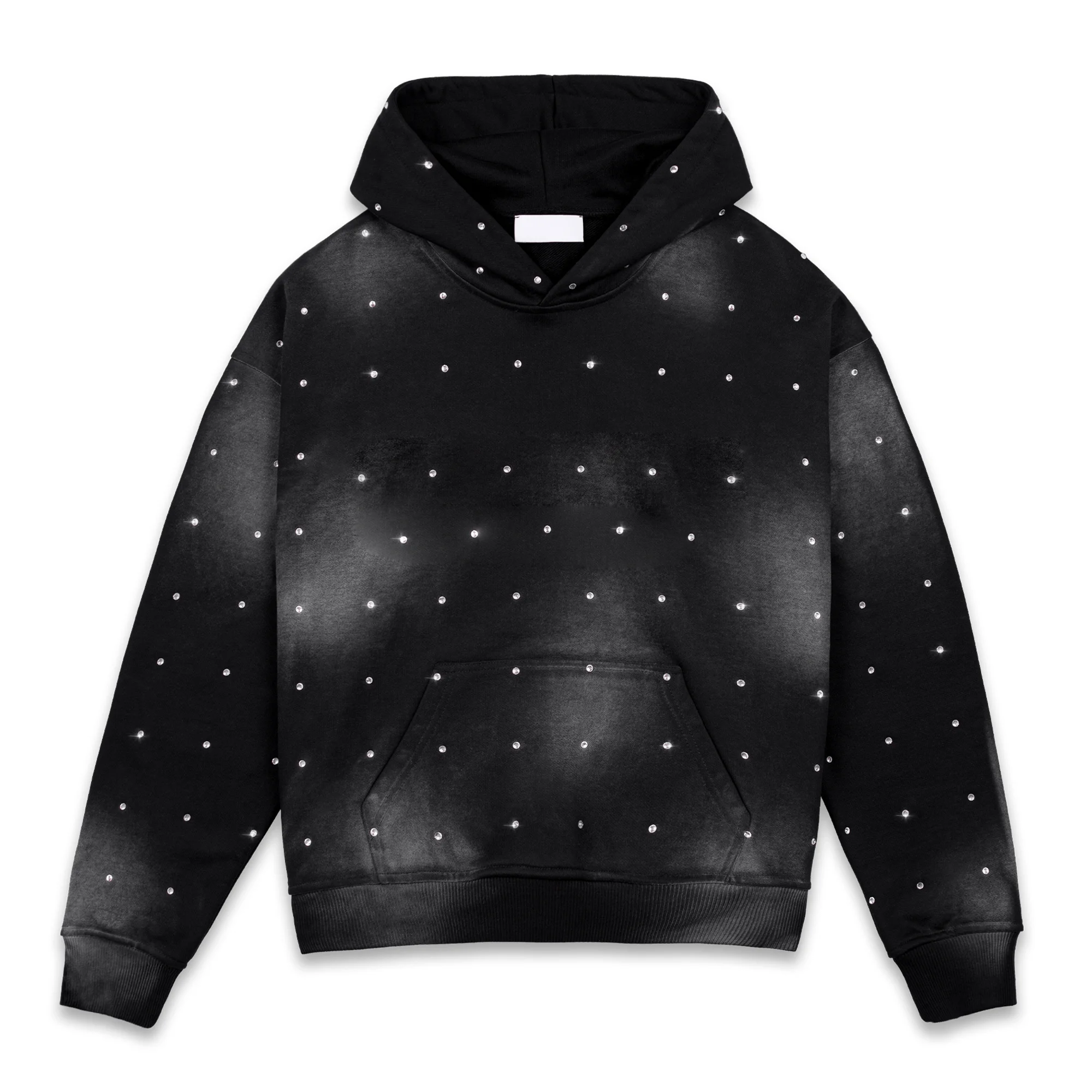 Shop Custom Men's Hoodies with Shiny Rhinestone Logos