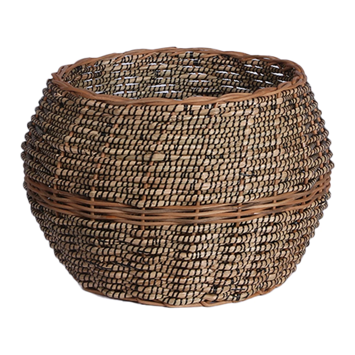 Premium Seagrass And Rattan Planter Flower Pot Cover Minimalist ...