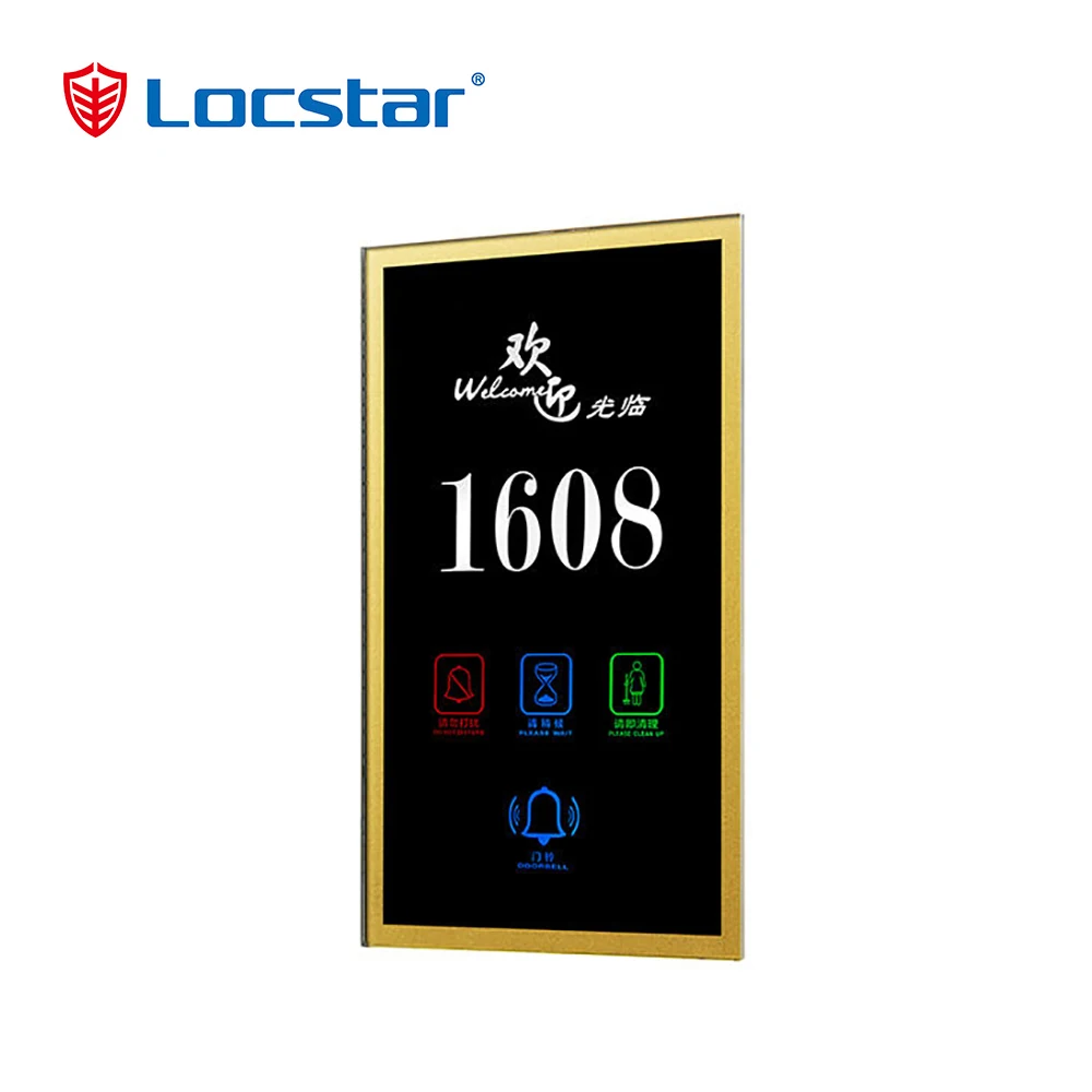 Room Number Display Alibaba.com: Locstar Modern LCD Wall Hotel Number Plate with DND Sign ...