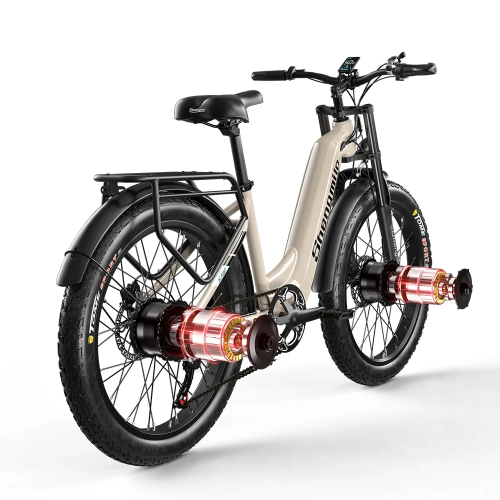 Shengmilo S700 1000W*2 Dual Motor Electric Bike 17.5Ah Battery