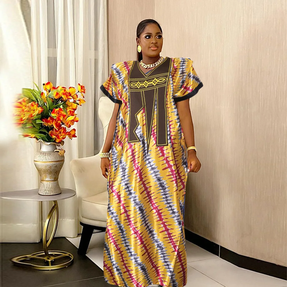 african embroidered dresses African Abaya Dress for Women – Elegance Plus Size Church – Flexi Africa