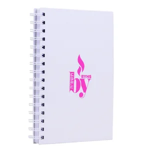 Custom Printed Spiral Bound Office Stationery Notebook A5 A4 A6 Sizes Fancy Soft Paper Cover Wire-o Notepad & Diary