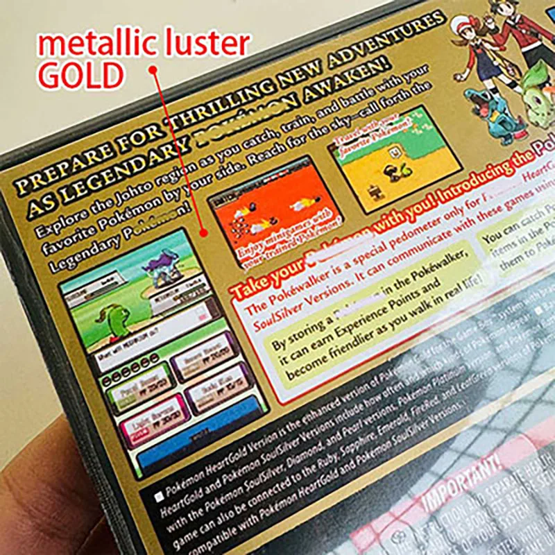 Pokemon HeartGold SoulSilver DS Boxed Set - Sealed Manual for Nintendo DS,  3DS, 2DS - Quality Game Accessories