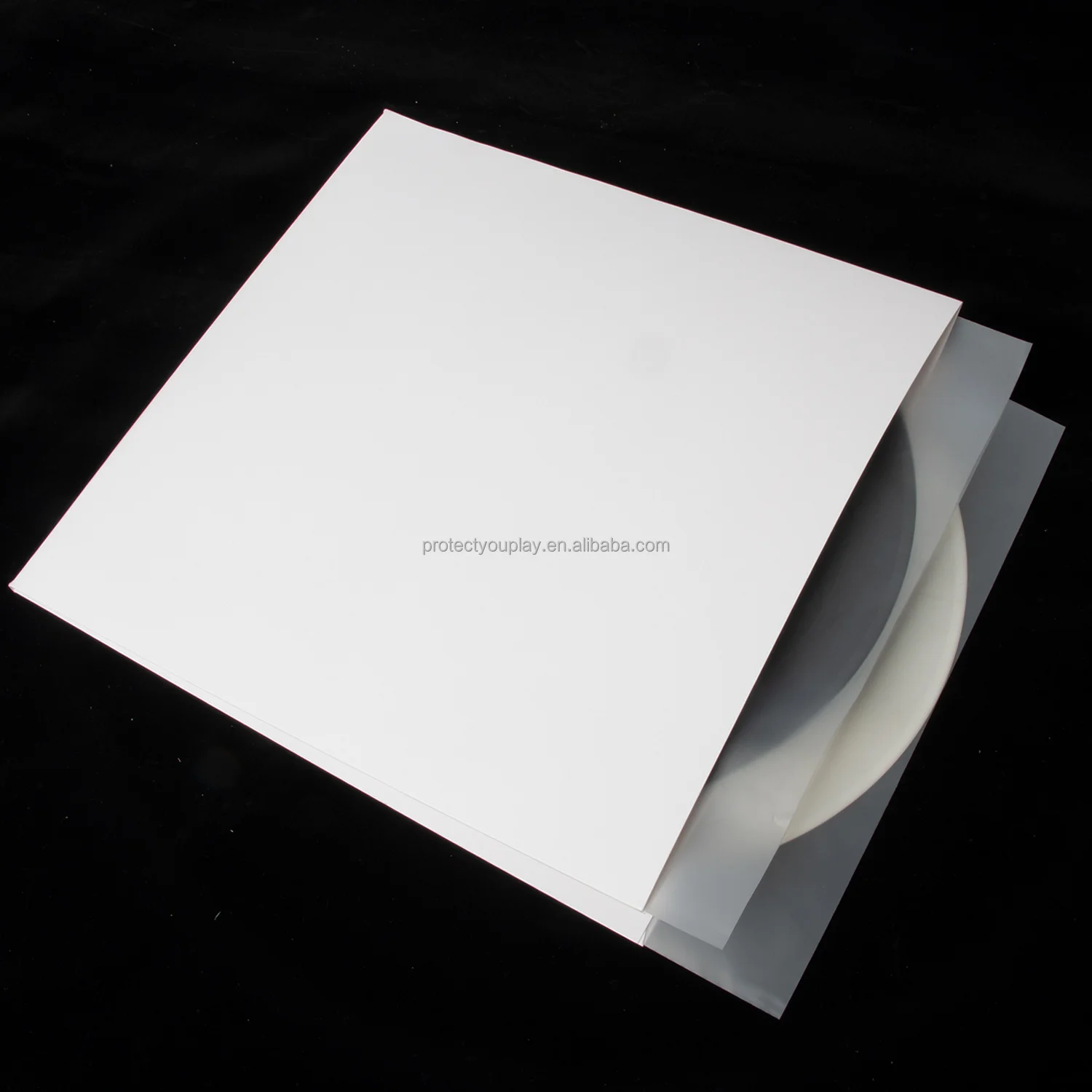 12 Inch White Cardboard Record Gatefold Jacket Album Cover Storage For
