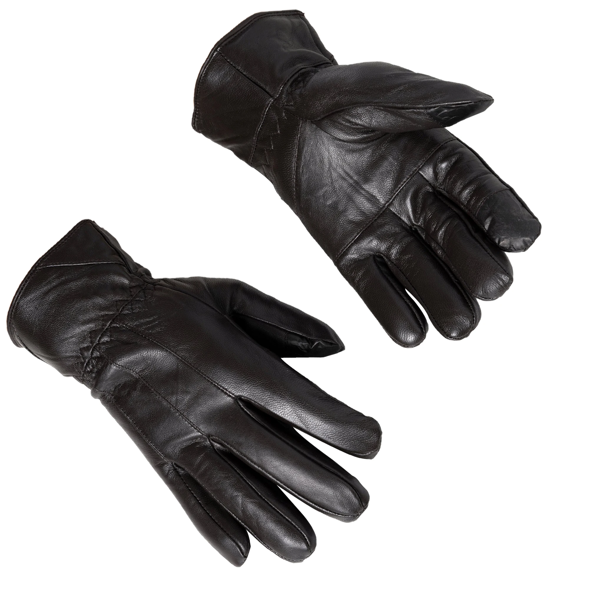 thumbnail image 2 of Ladies Butter Soft Real Leather Gloves – 3 Point Stitch Design – Fleece Lined – SNUGRUGS 2 of 4