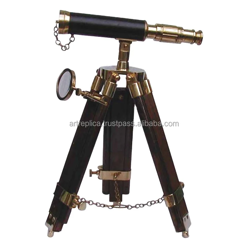 18" Vintage Telescopes With Stand,Brass Antique Telescope,Nautical