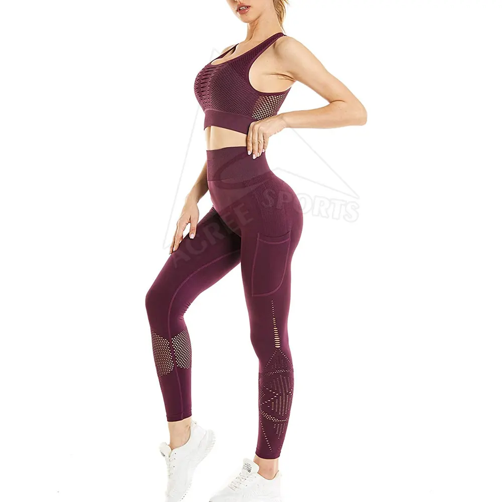 Women Sleeveless Yoga Set Best Quality Summer Wear Gym Yoga Set Active